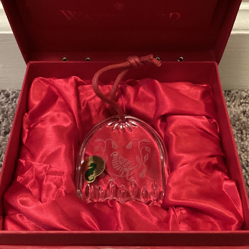 Waterford Crystal 12 Days of Christmas Ornament“ A Partridge in a Pear Tree”
